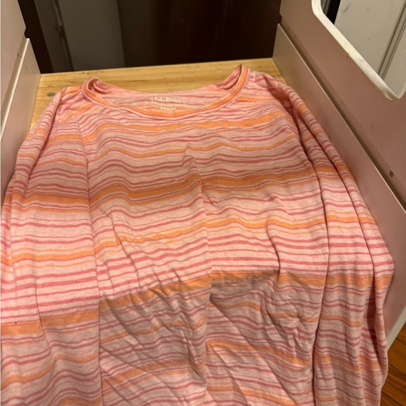 LL BEAN striped long sleeve top size small - Picture 2 of 5
